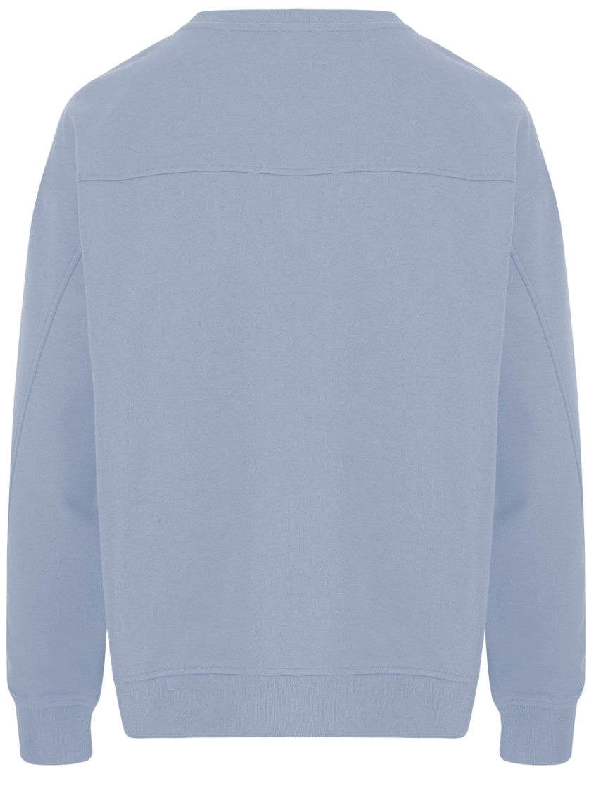 Pinko Light Blue Cotton Sweatshirt