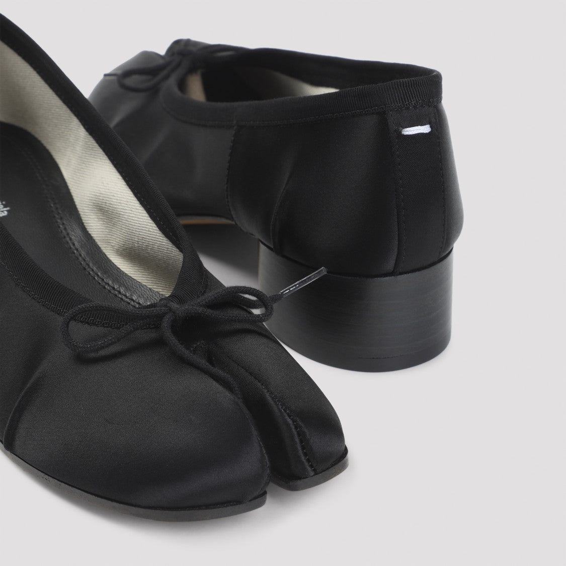 Maison Margiela Tabi H30 Black Cotton Ballerinas