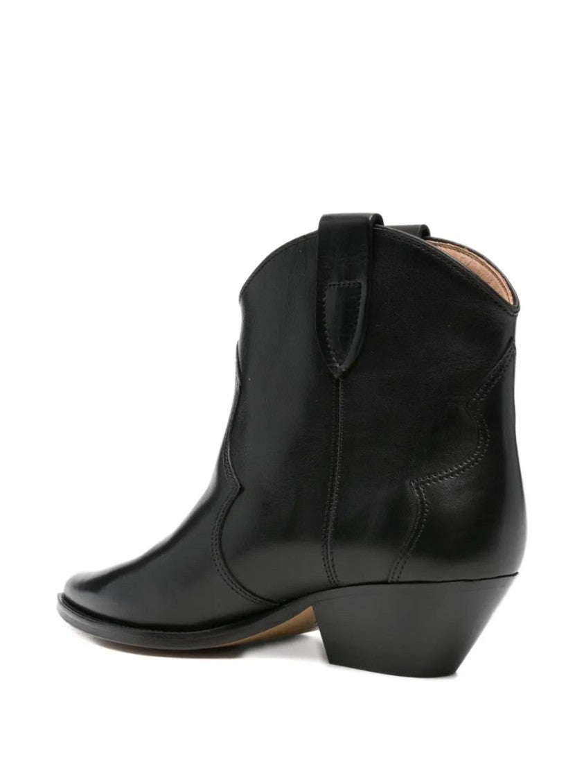 Isabel Marant 50Mm Dewina Pointed-Toe Leather Cowboy Boots