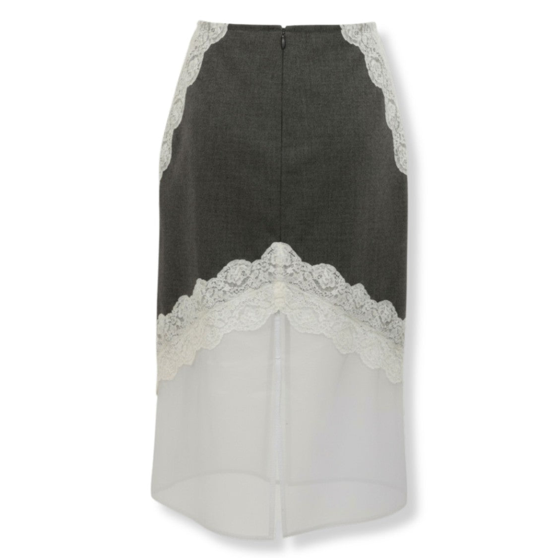 Jil Sander Minimalist Skirt With Volcanic Glass Finish