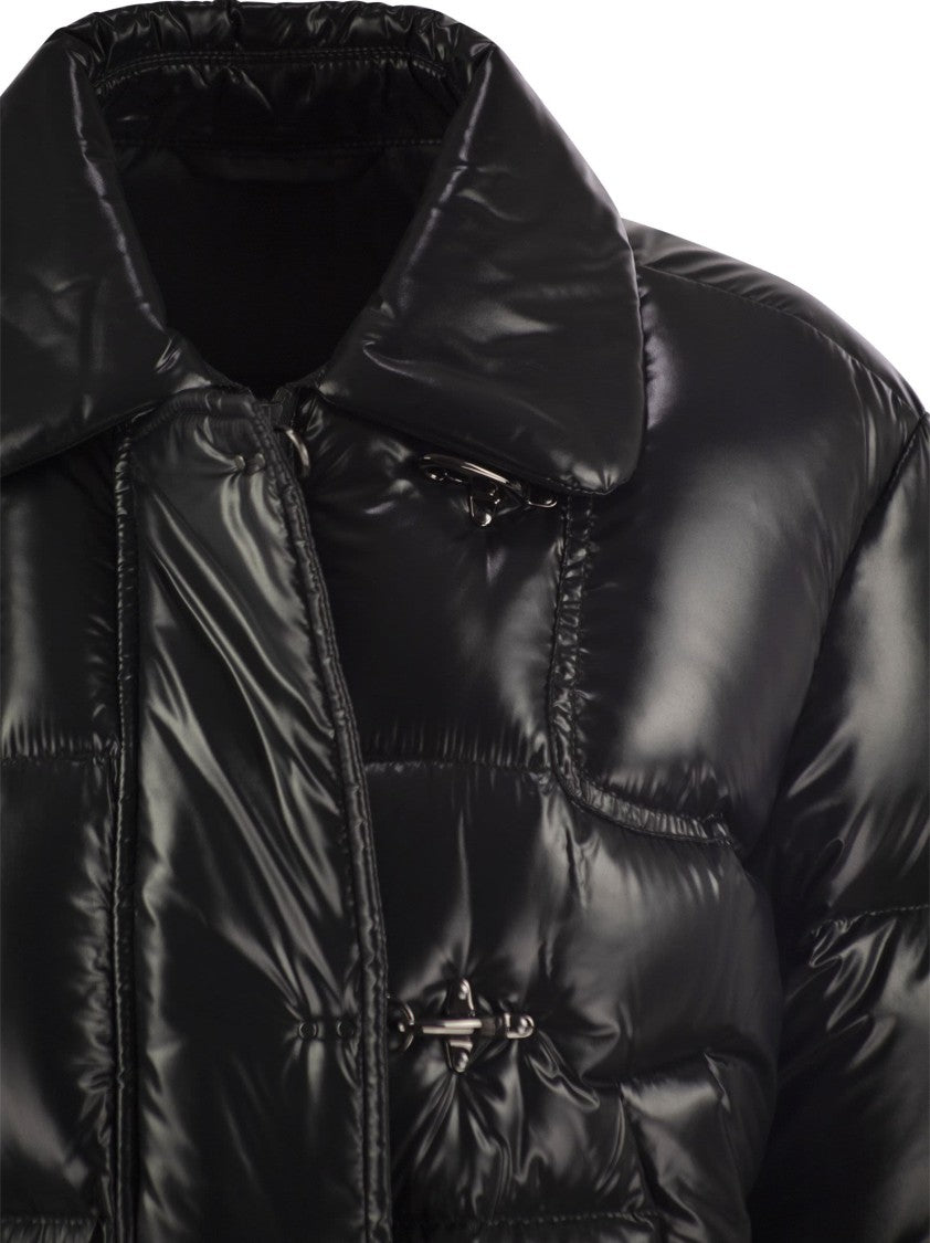 Fay 3-Hook Cropped Down Jacket