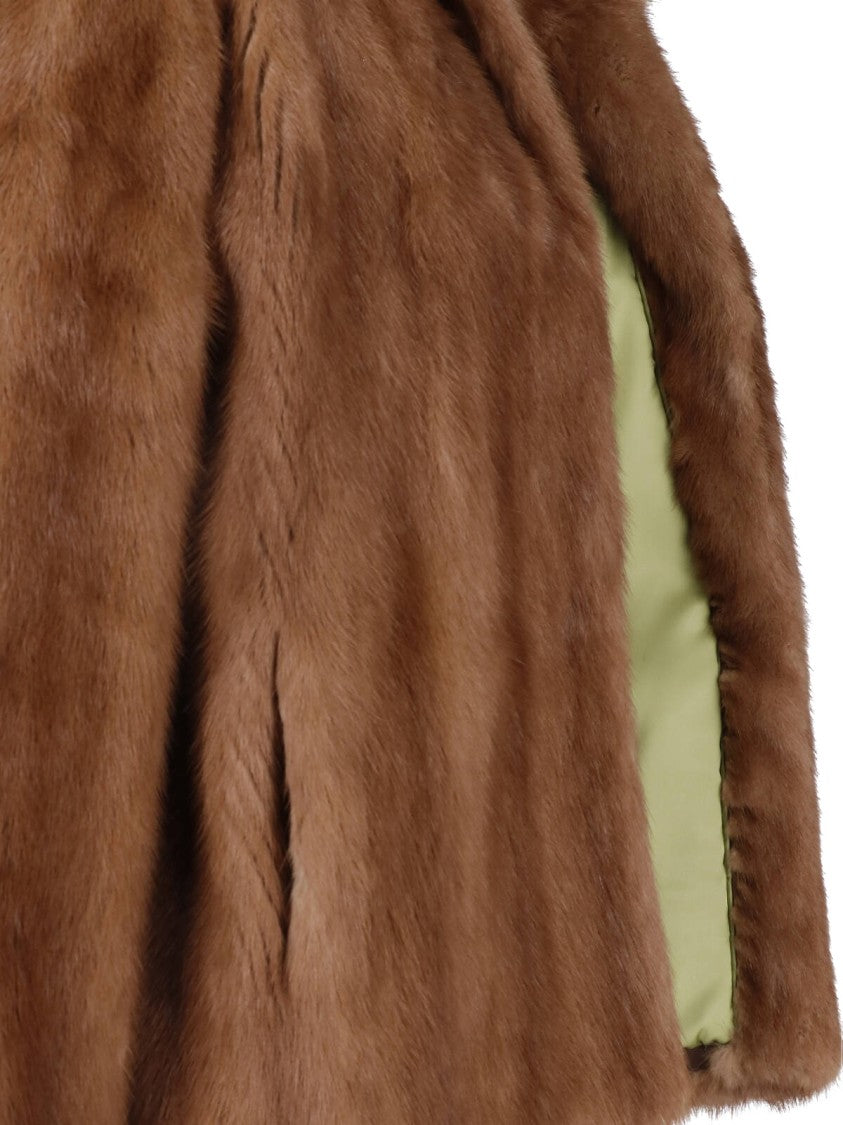 Iacopa Rosene Hooded Mink Fur Jacket