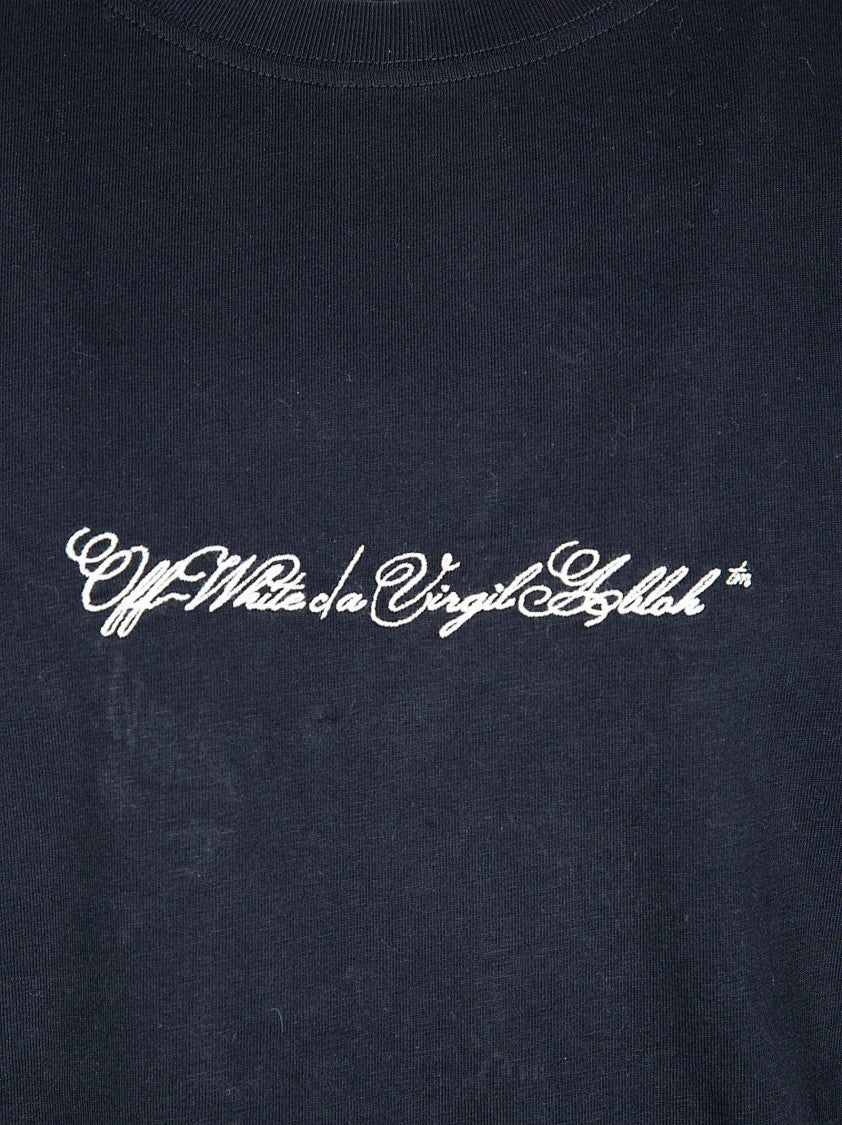 Off-White Slim-Fit T-Shirt With Refined Arrow Embroidery