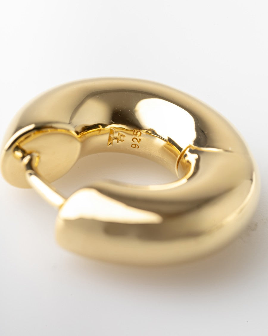 Tom Wood Chunky Hoops Small Gold