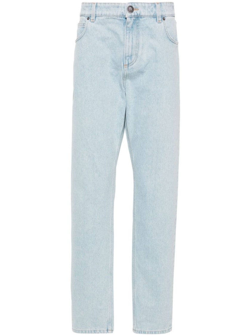 Balmain Mid-Rise Straight Jeans