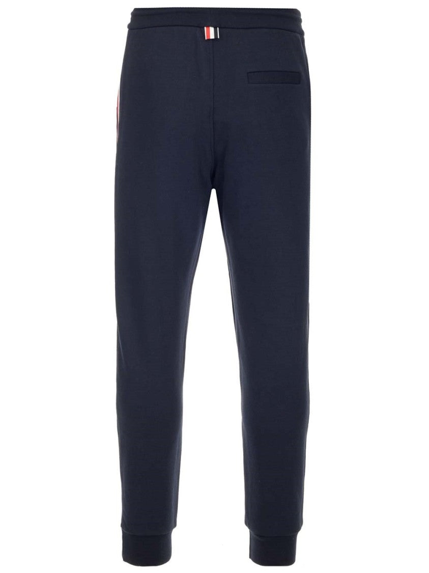 Thom Browne Relaxed Fit Trousers With Contrasting Stripe