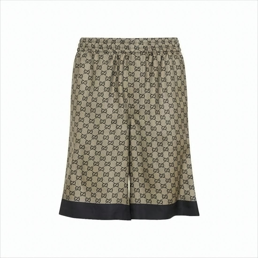 Gucci Silk Shorts With Interlocking Gg Pattern