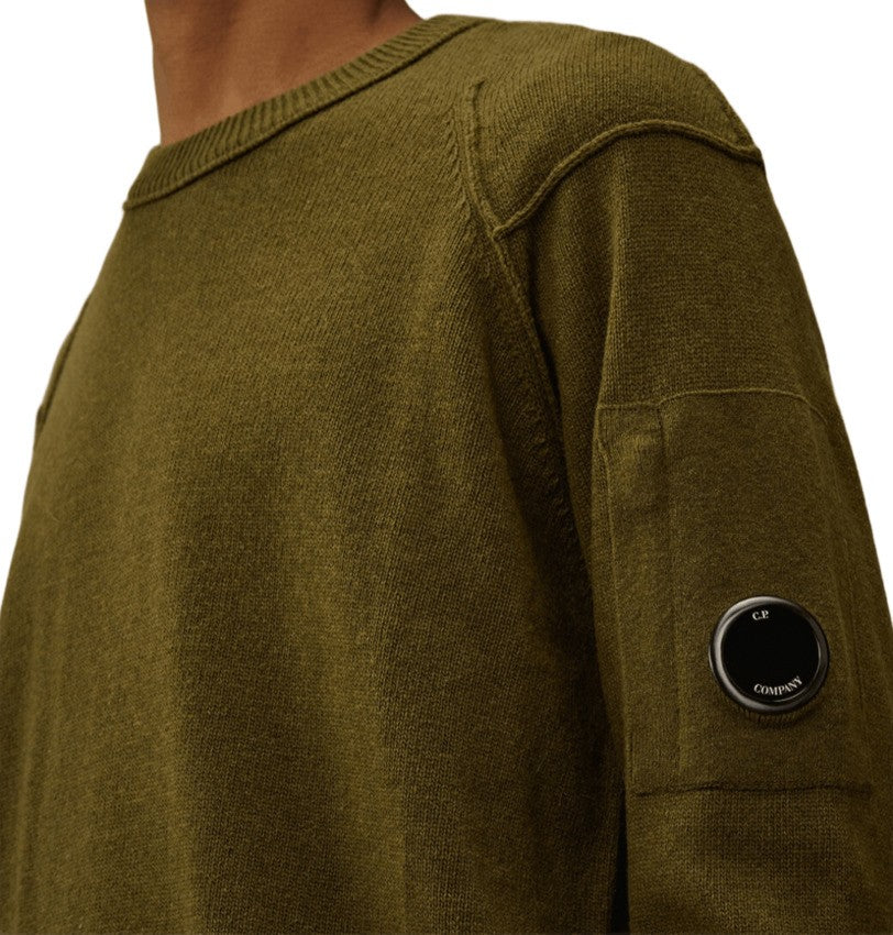 C.P. Company Cappero Crewneck Sweatshirt With Iconic Lens Detail