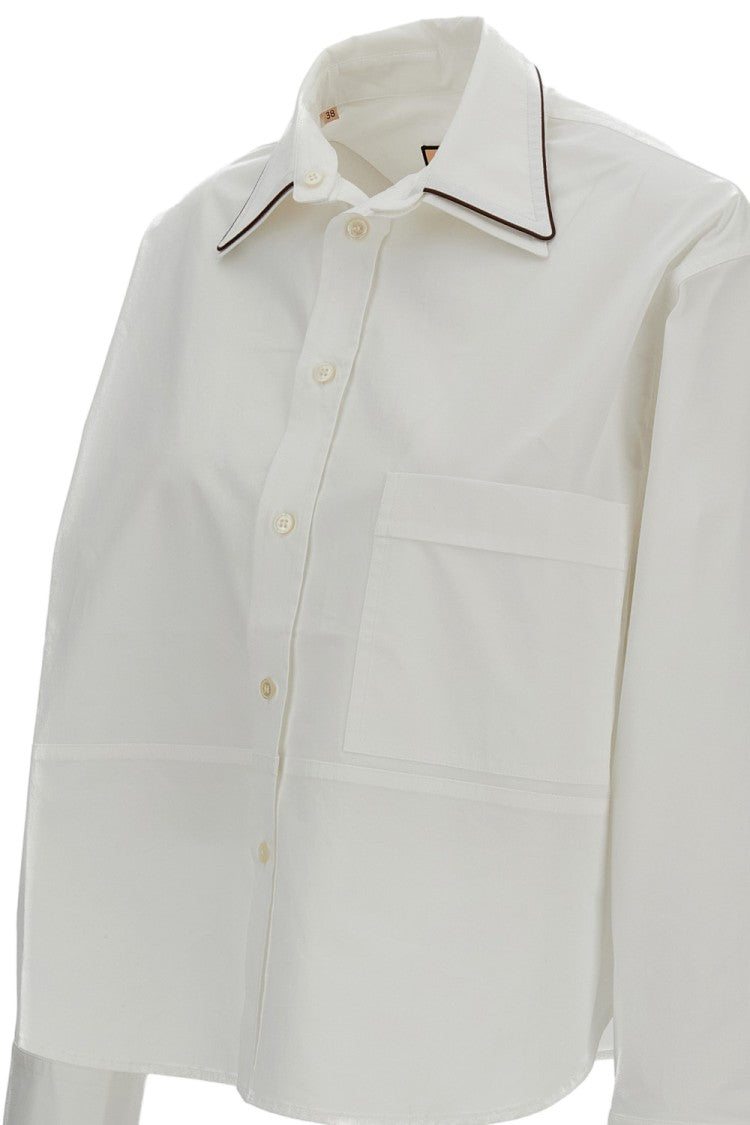 Plan C Boxy Shirt Piped Trim