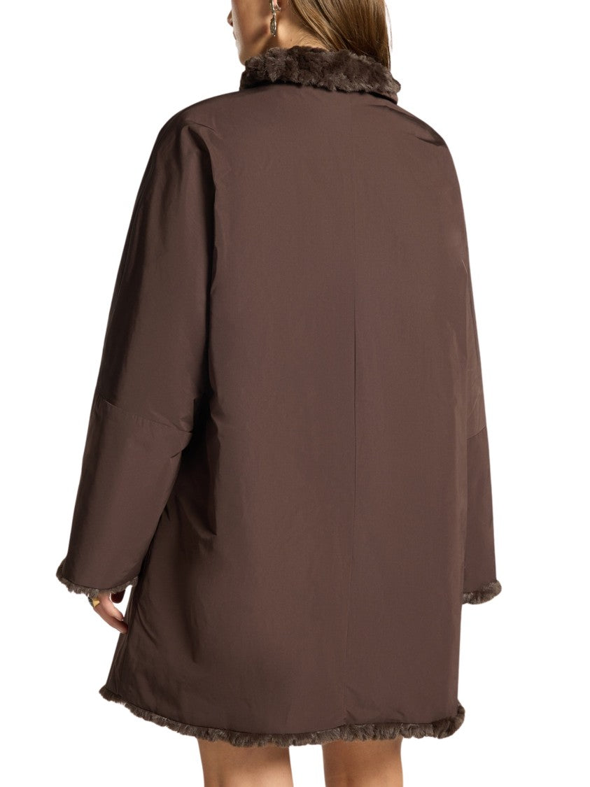 Elena Miro` Reversible Oversized Coat