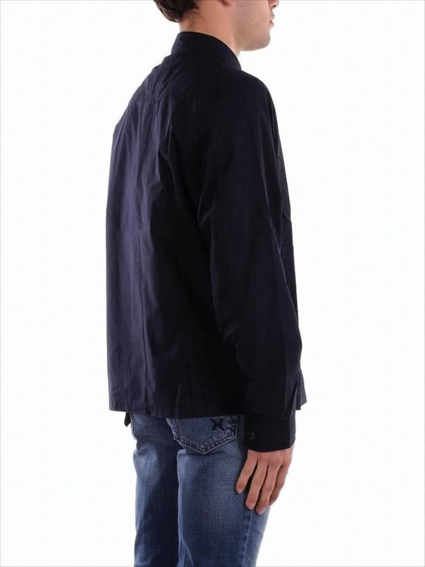 C.P. Company Long-Sleeve Button-Up Shirt With Subtle Logo Patch