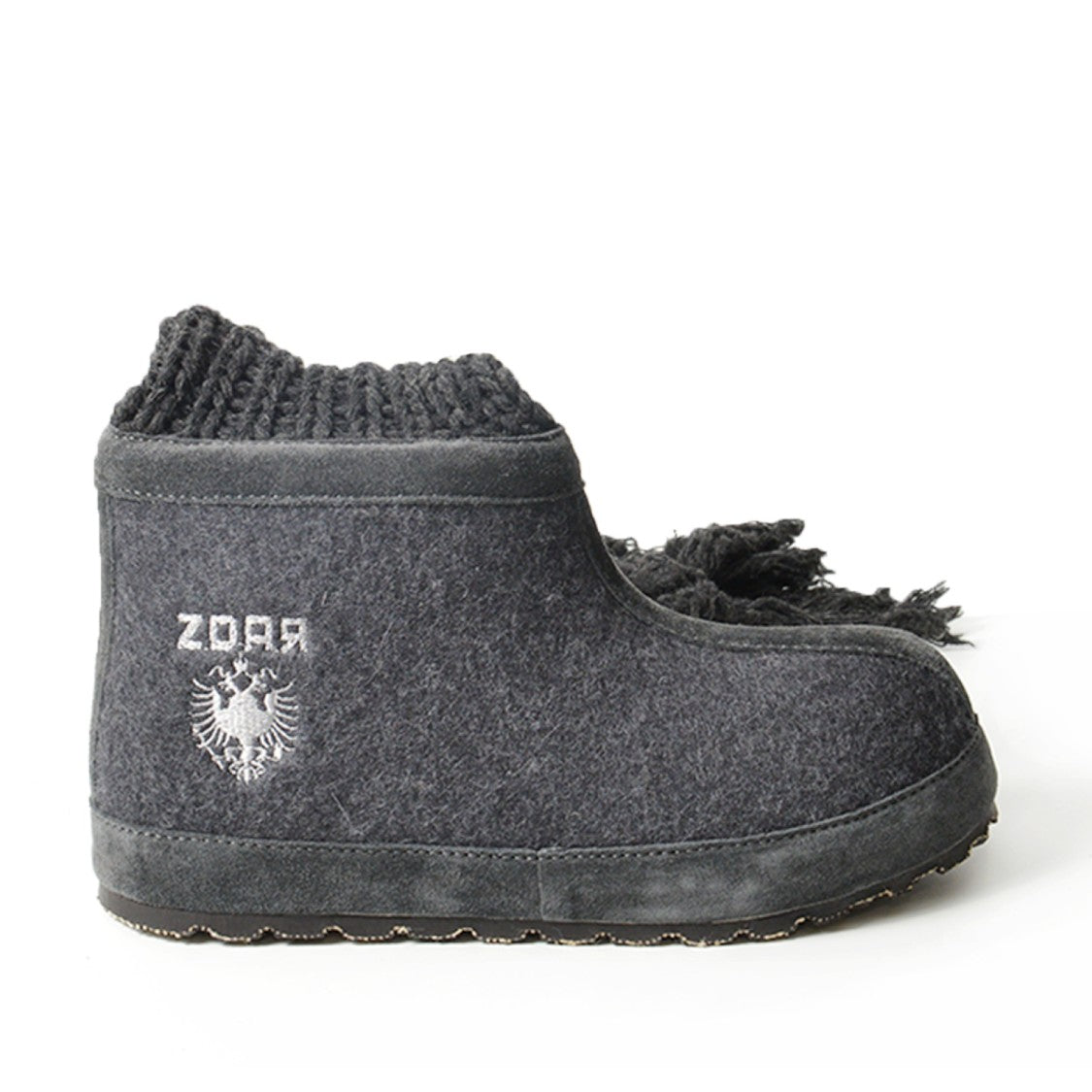 Zdar Grey Wool And Felt Boot