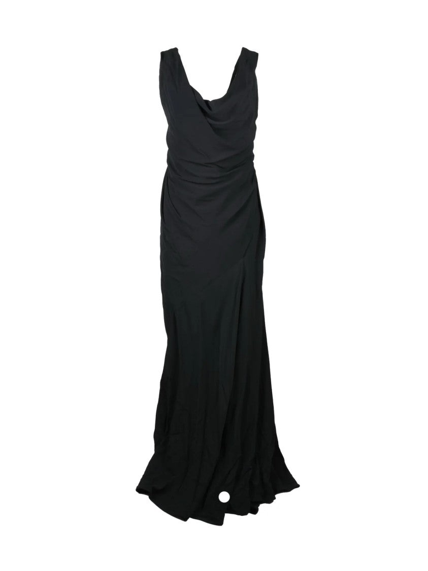 Vivienne Westwood Long Amber Dress With Asymmetric Design And Internal Corset