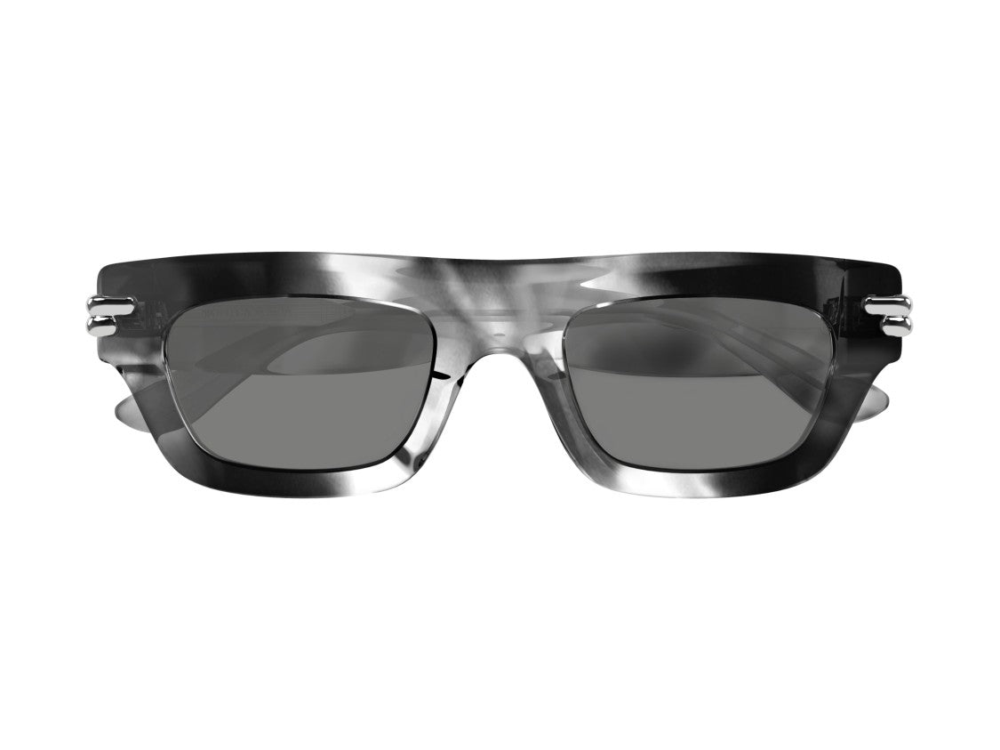 Bottega Veneta Bv1321s Marbled Oversized Square Sunglasses
