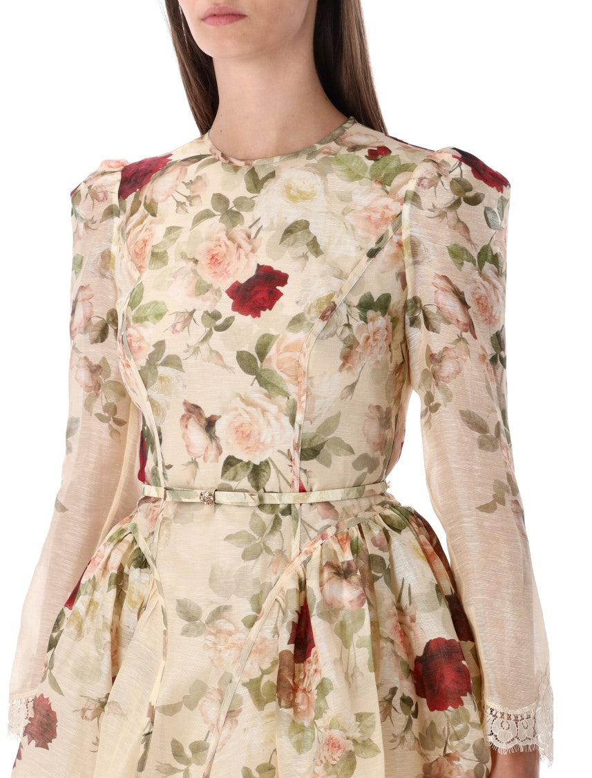 Zimmermann Mini Dress Flower Hypnotic