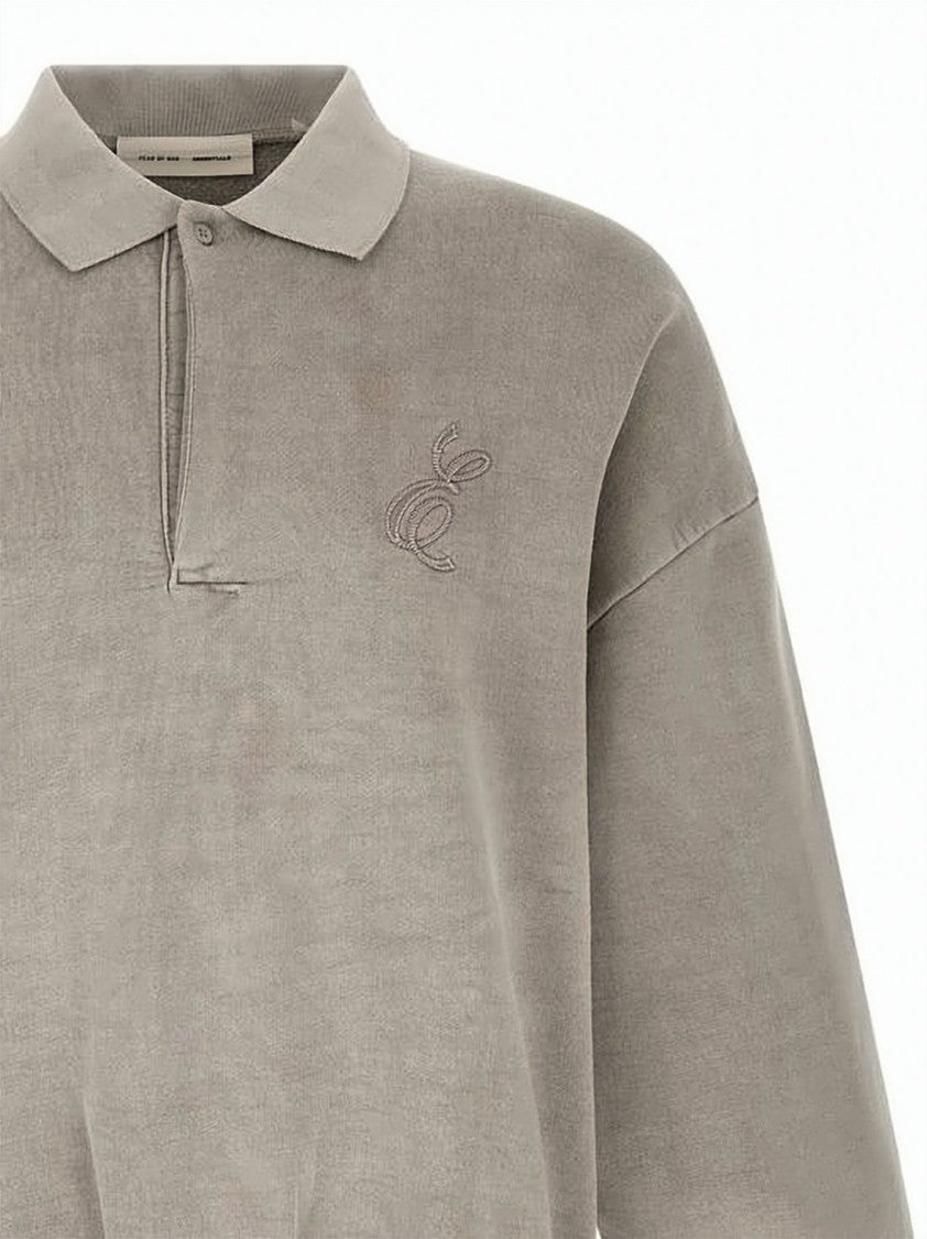 Fear Of God Relaxed Fit Long-Sleeve Polo Shirt With Embroidered Branding