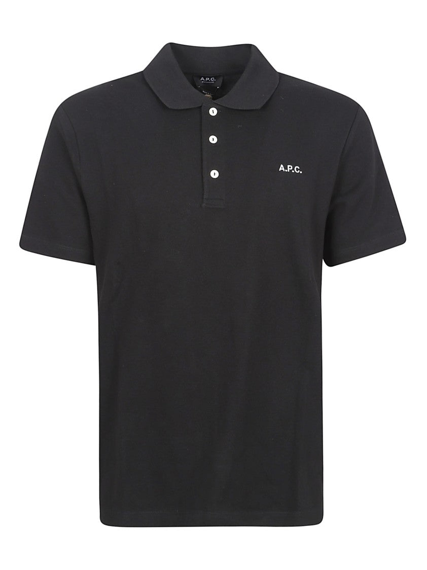 A.P.C. Polo Shirt With Button Closure And Design