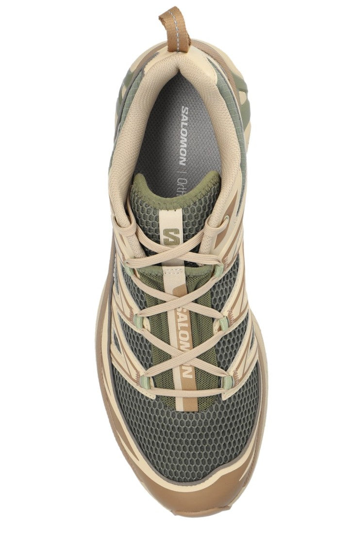 Salomon Low-Profile Green Sneakers With Breathable Mesh And Rugged Sole