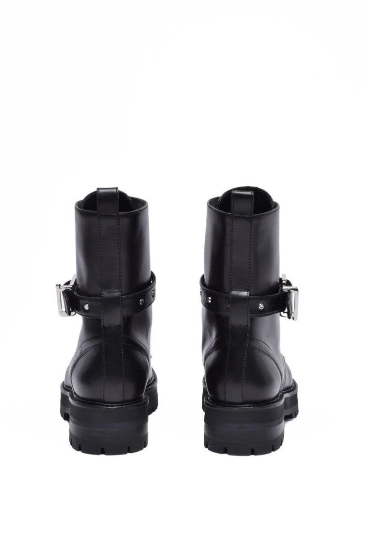 Dondup Leather Ankle Boot - Black