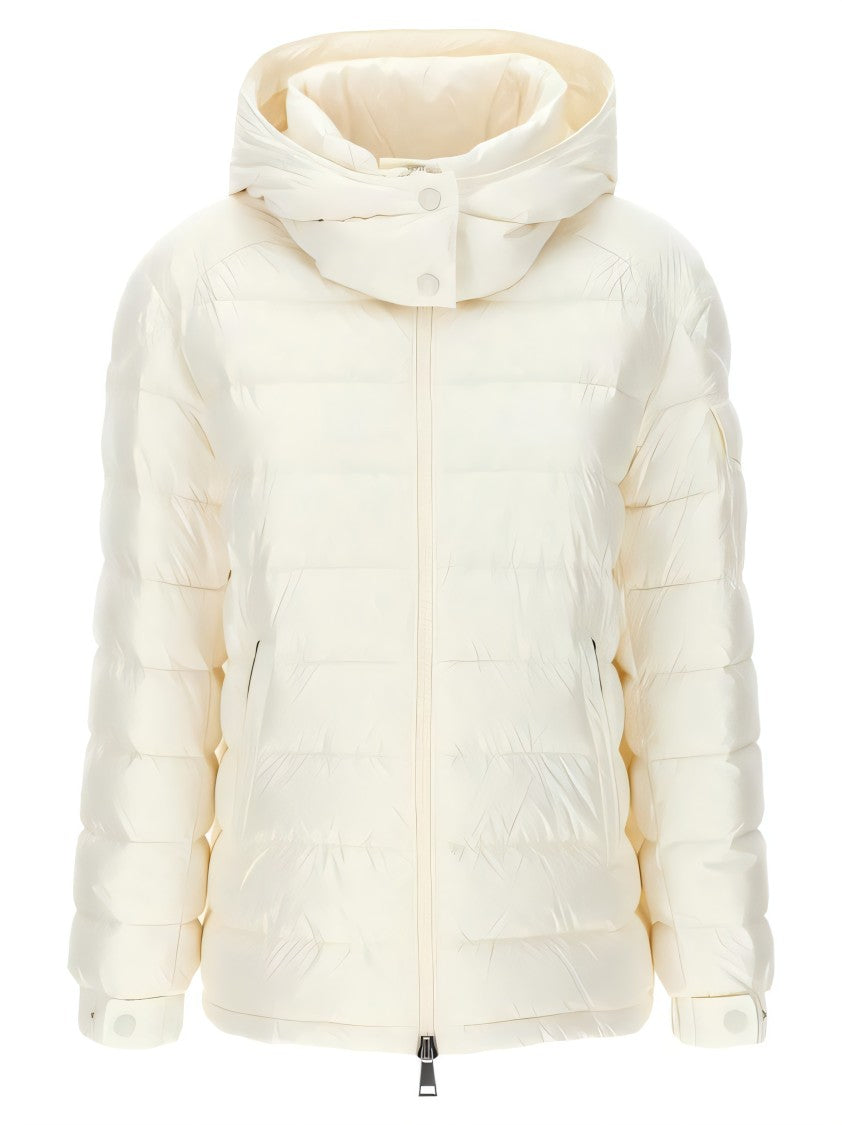 Moncler Quilted Down Coat With Detachable Hood
