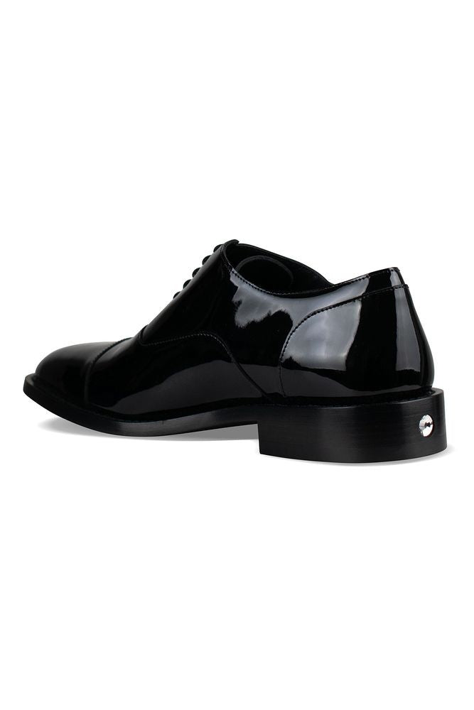 Balenciaga Black Patent Leather Derbies