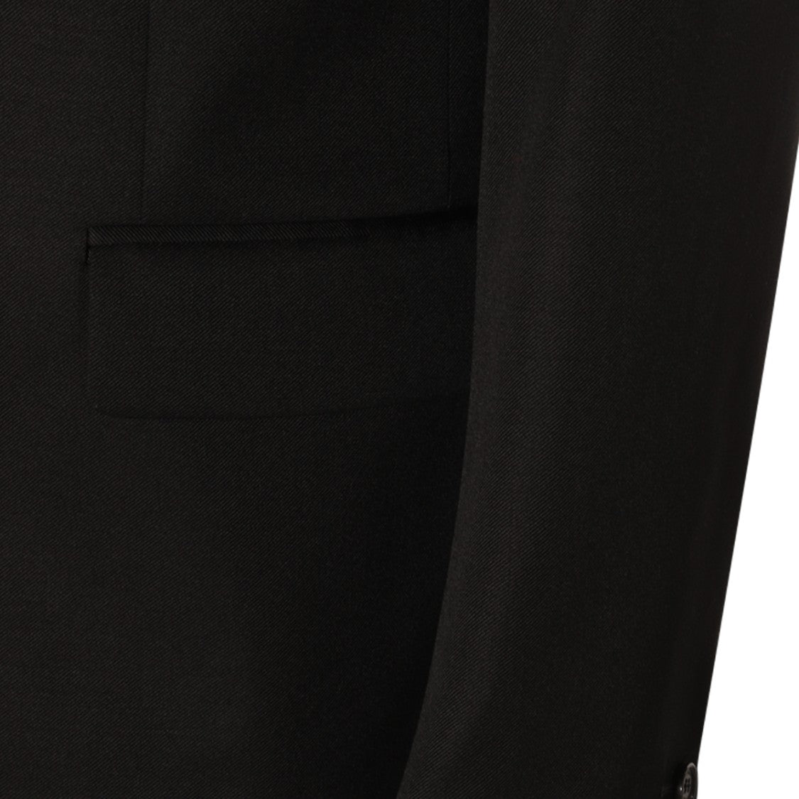 Off-White Black Wool Blazer With Embroidered Logo And Notched Lapels
