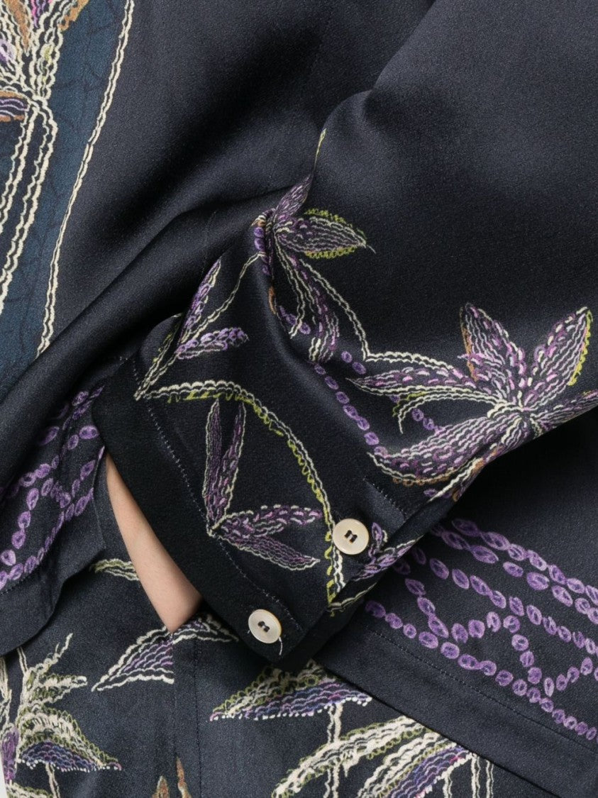 Forte Forte Relaxed Fit Shirt With Floral Embroidery