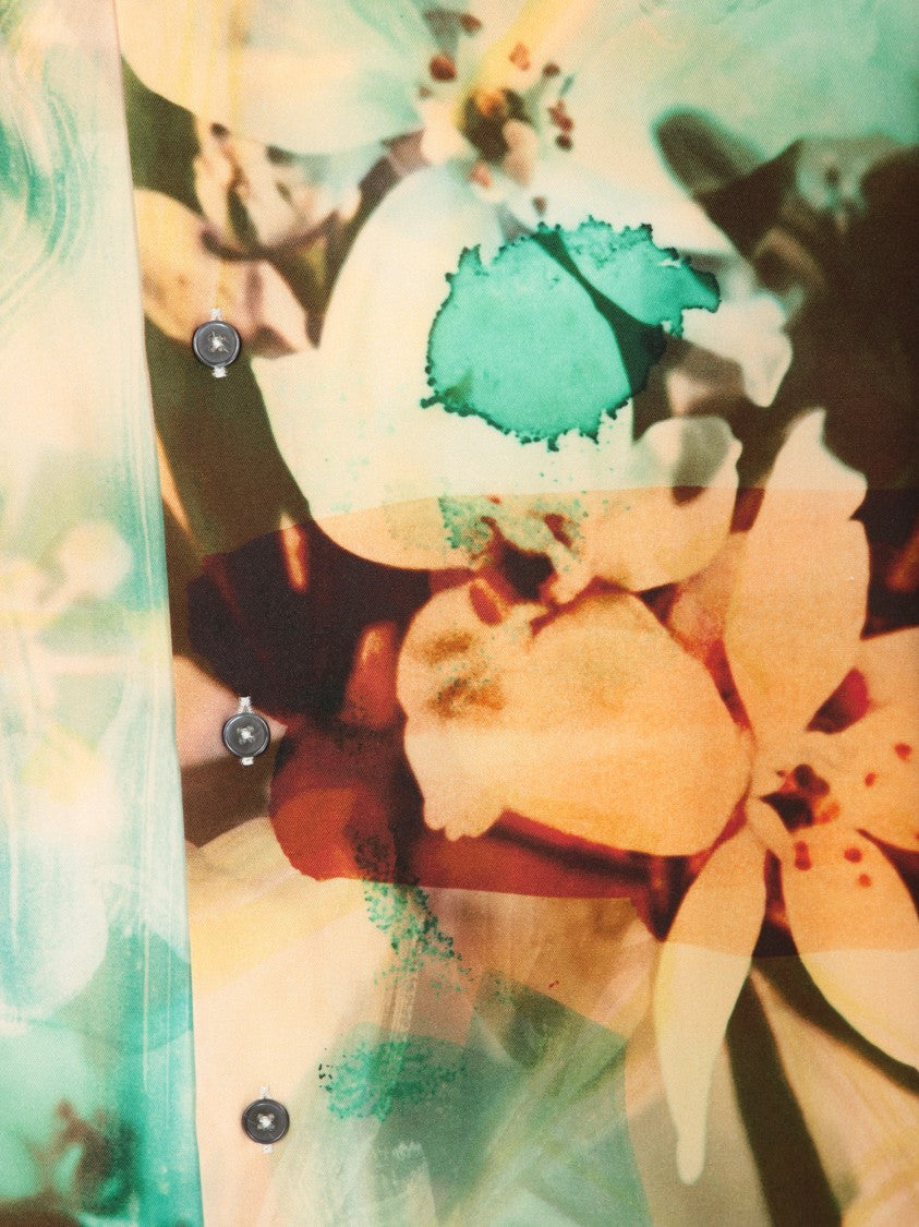 Paul Smith Multicolor Floral Print Long Sleeve Shirtpaul Smith