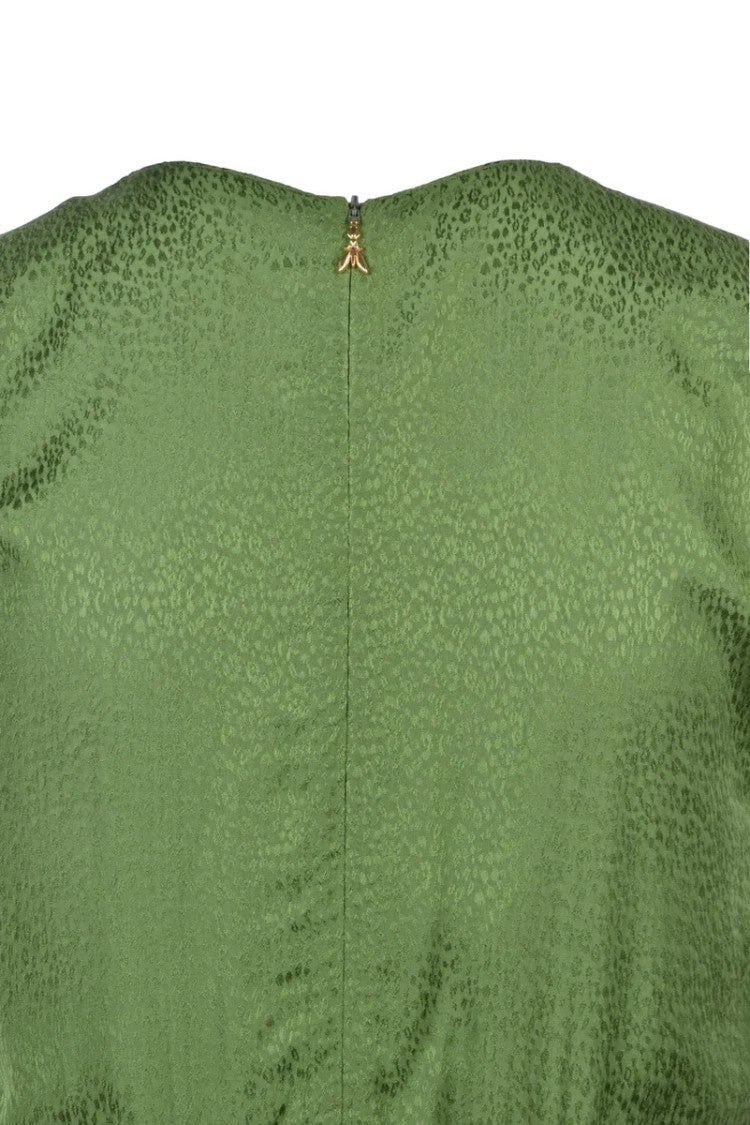 Patrizia Pepe Long Flared Dress - Green