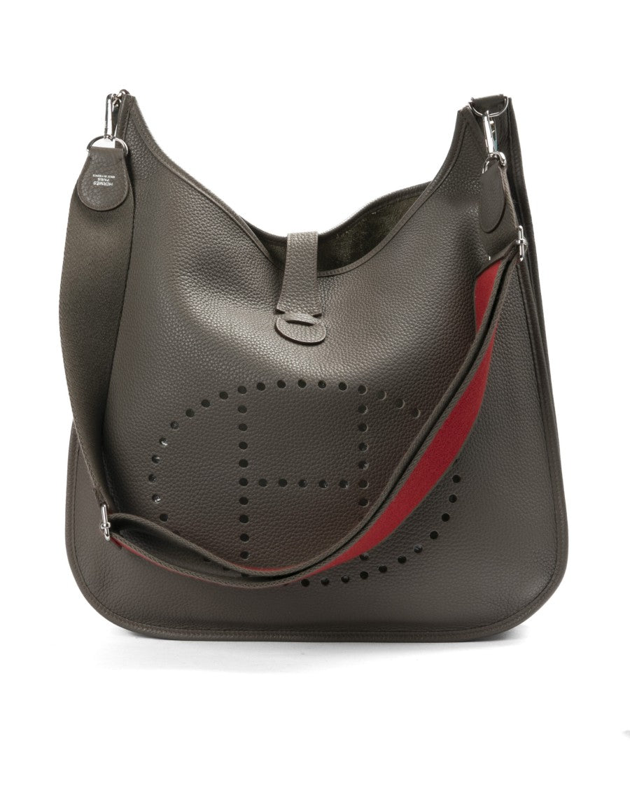 Hermès Sac Evelyne 40 Togo Graphite Grey