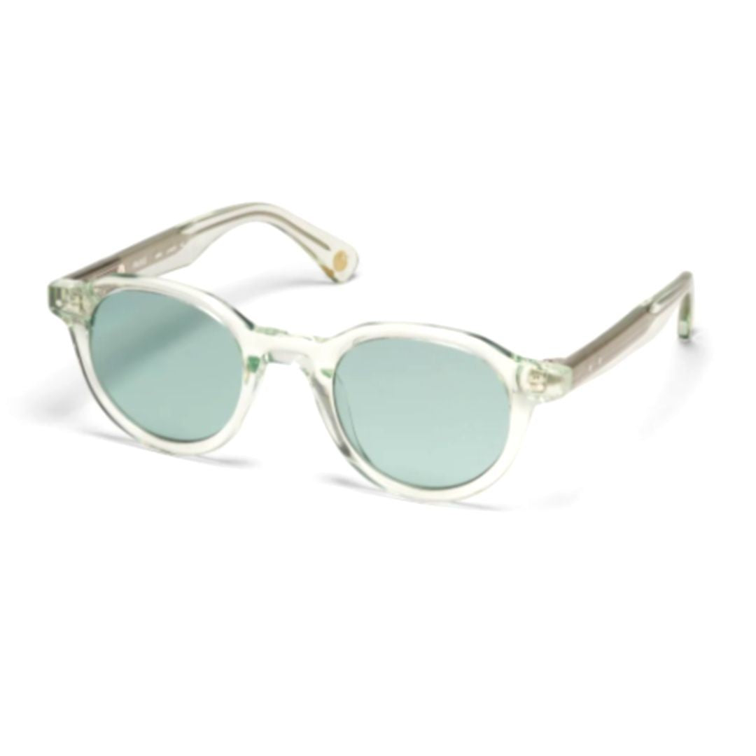 Peter And May Lando Translucent Acetate Sunglasses With Blue-Green Lenses