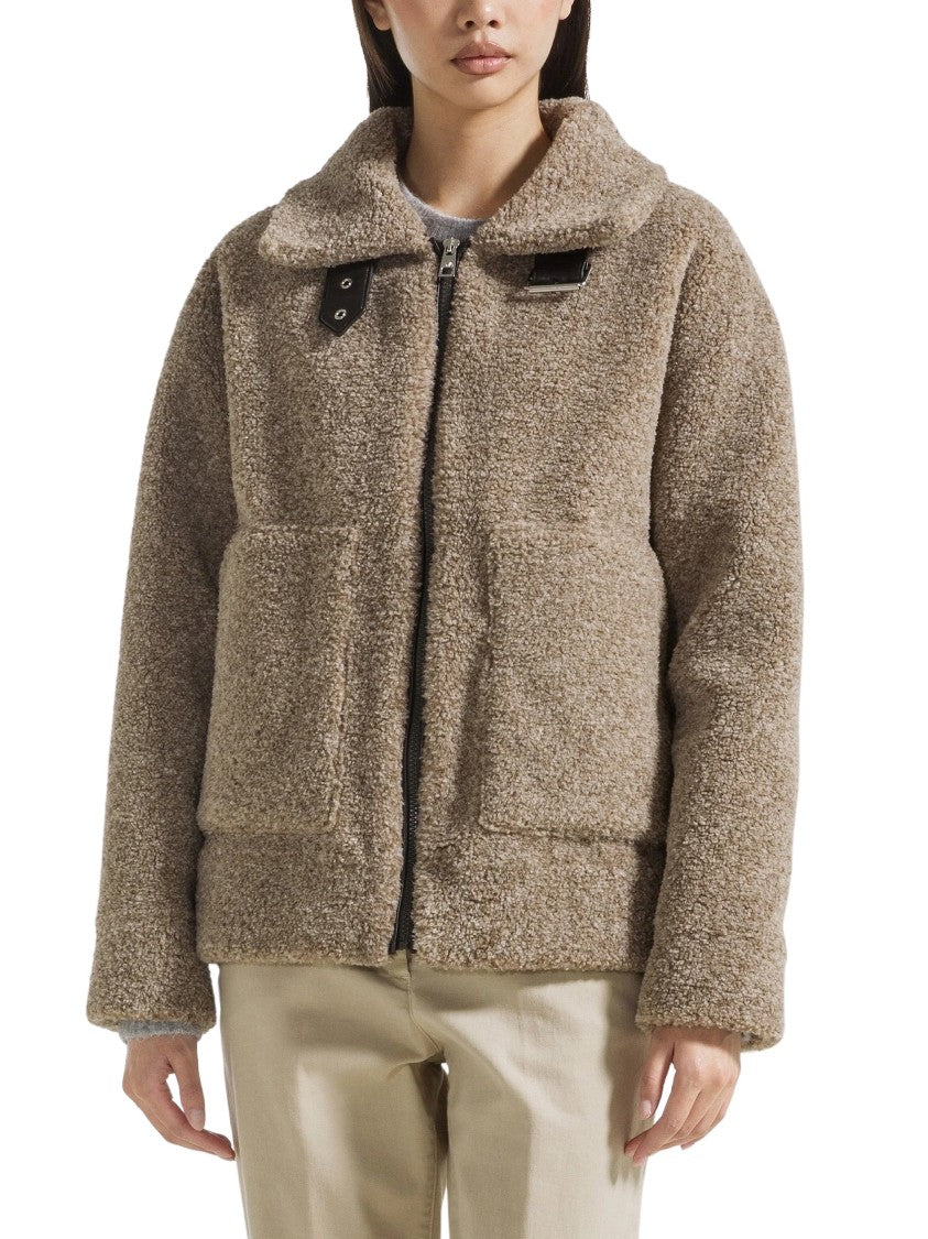 Seventy Venezia Bouclé Eco-Fur Front Zipper Jacket