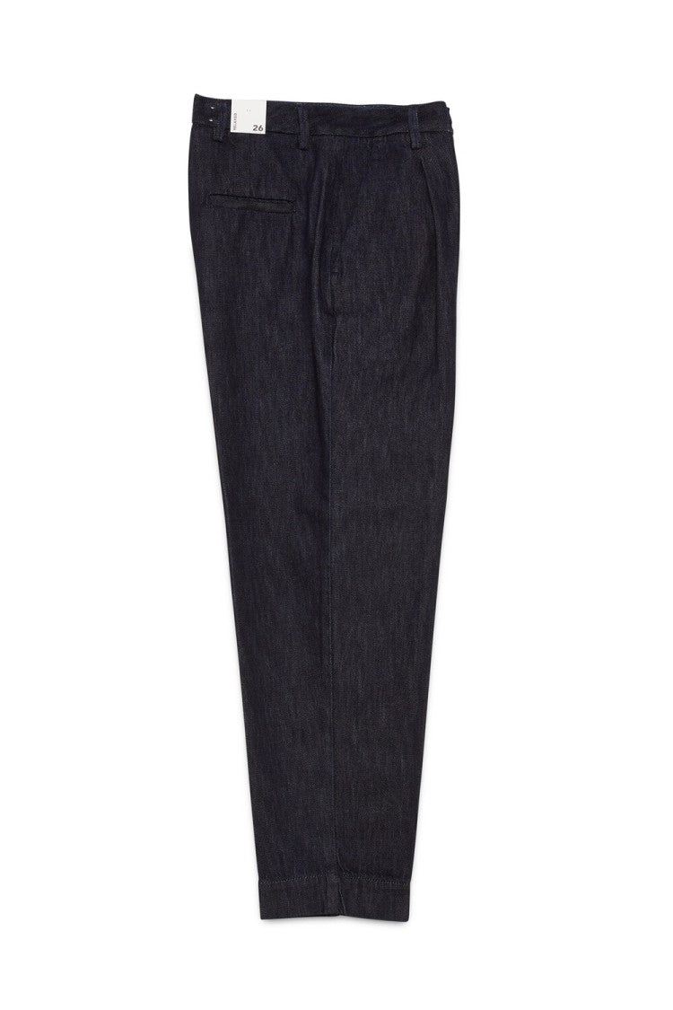 Roy Rogers Wide-Fit Blue Denim Chino Pants