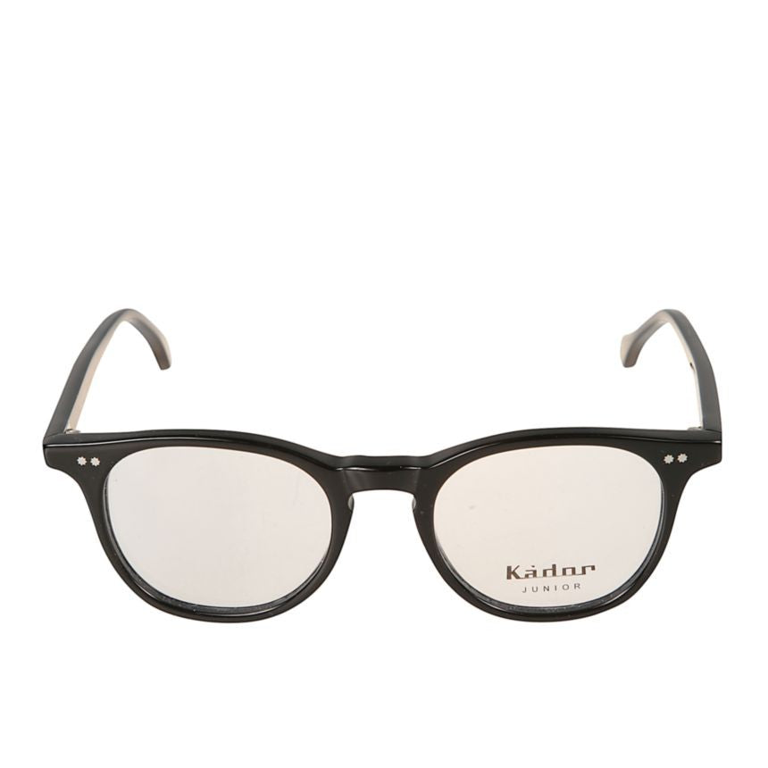 Kador Kubino Round Frame Eyeglasses With Glossy Black Finish