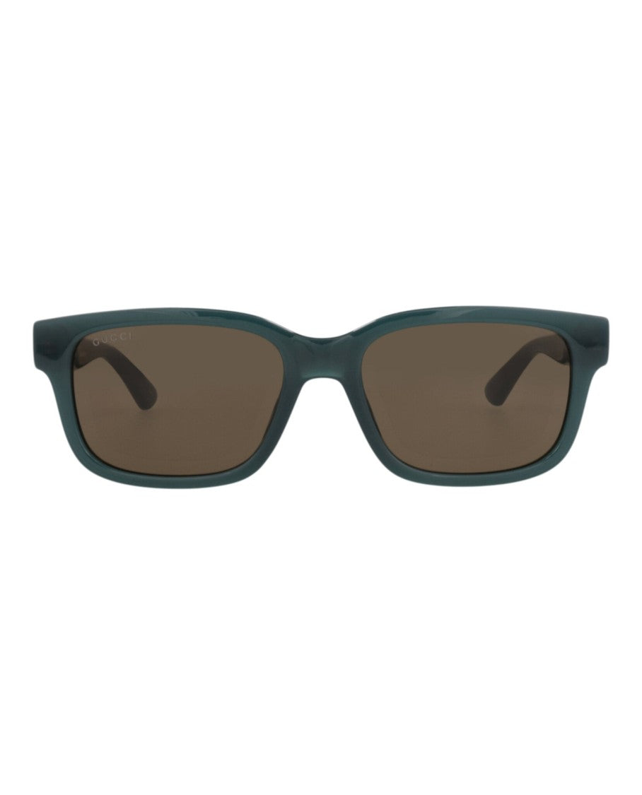Gucci Square-Frame Injection Sunglasses With Saddle Nose Bridge