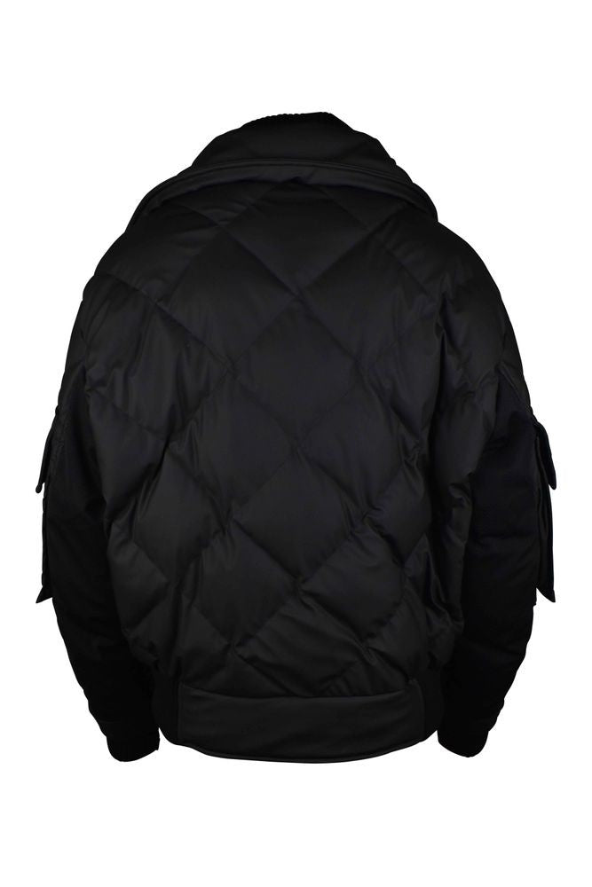 Balmain Quilted Down Jacket With Oversized Cut