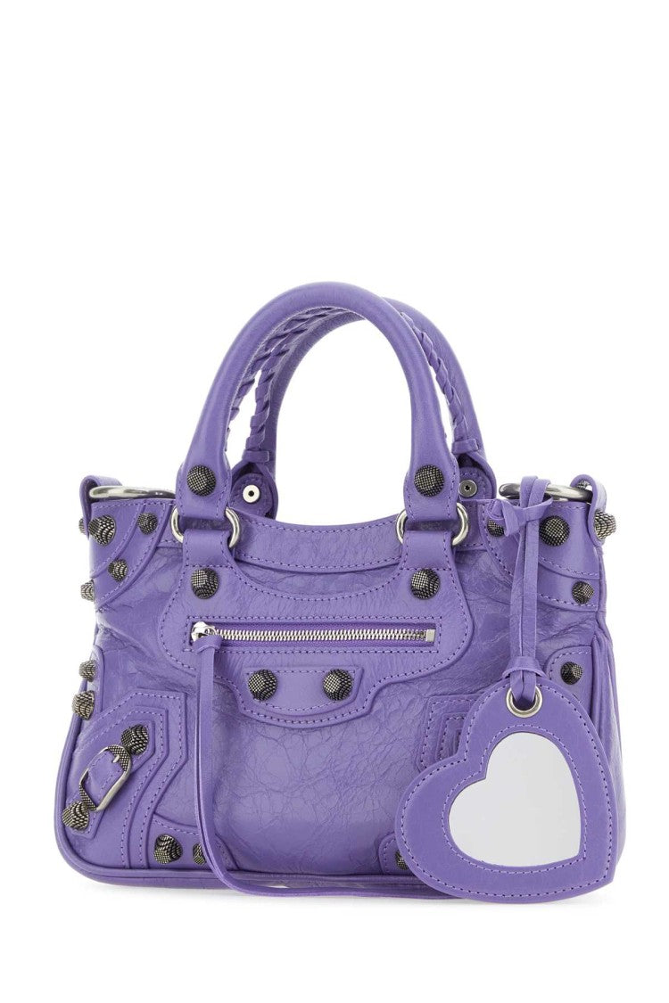 Balenciaga Light Purple Nappa Leather Neo Cagole S Handbag