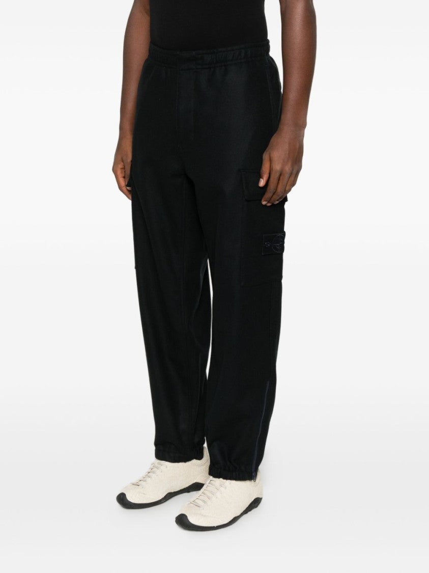 Stone Island Relaxed Fit Cargo Trousers With Flap Pockets