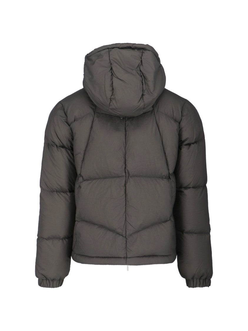 K-Way Minimalist Black Jacket With Front Zipper Closure