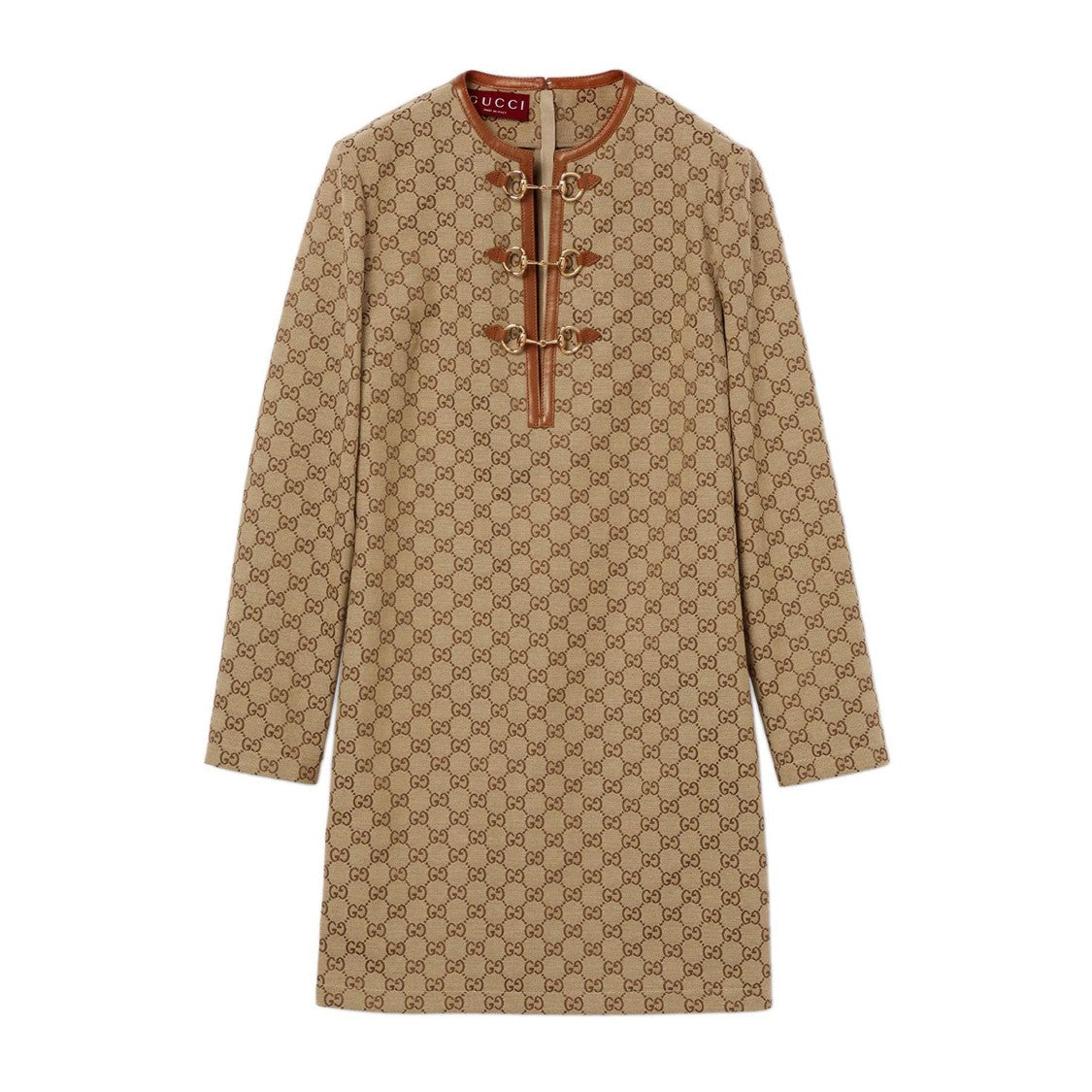 Gucci Structured Brown Dress