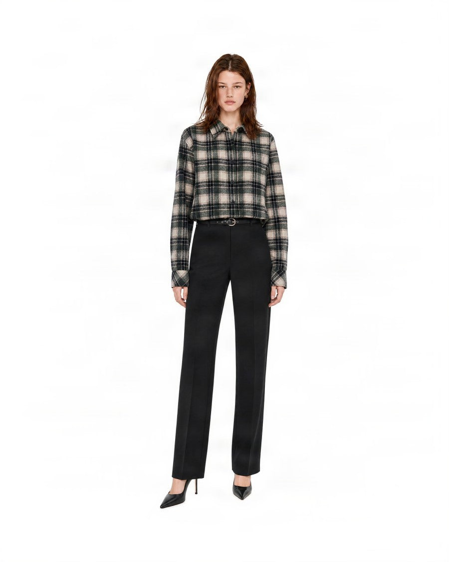 P.A.R.O.S.H. Plaid Cotton Long-Sleeve Shirt