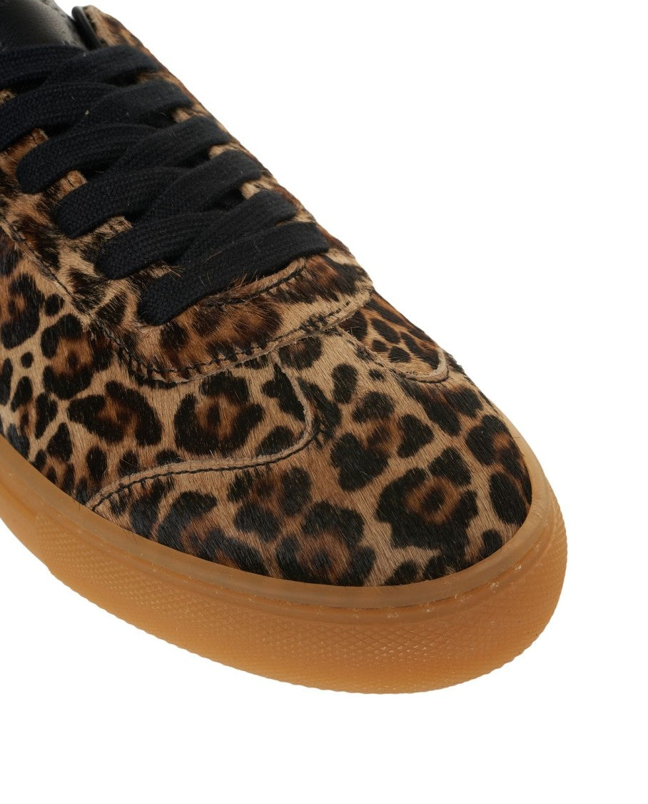 Copenaghen Animal-Print Pony Hair Sneakers With Rubber Sole