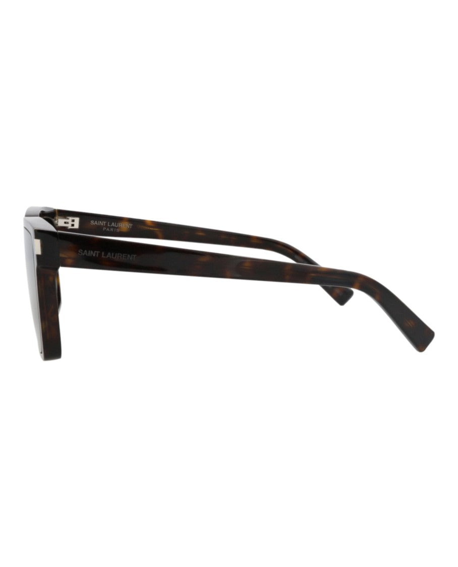 Saint Laurent Square-Frame Recycled Acetate Sunglasses With Tortoiseshell Pattern