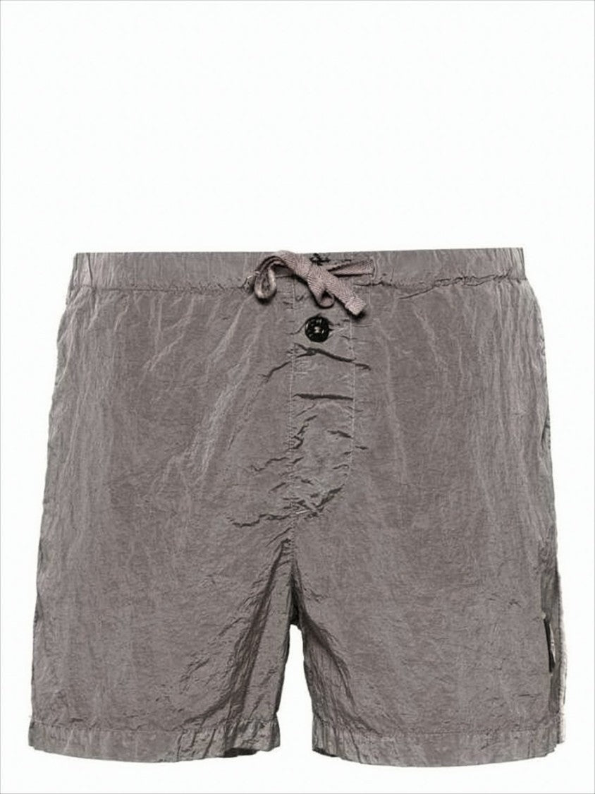 Stone Island Crinkled Texture Swim Shorts