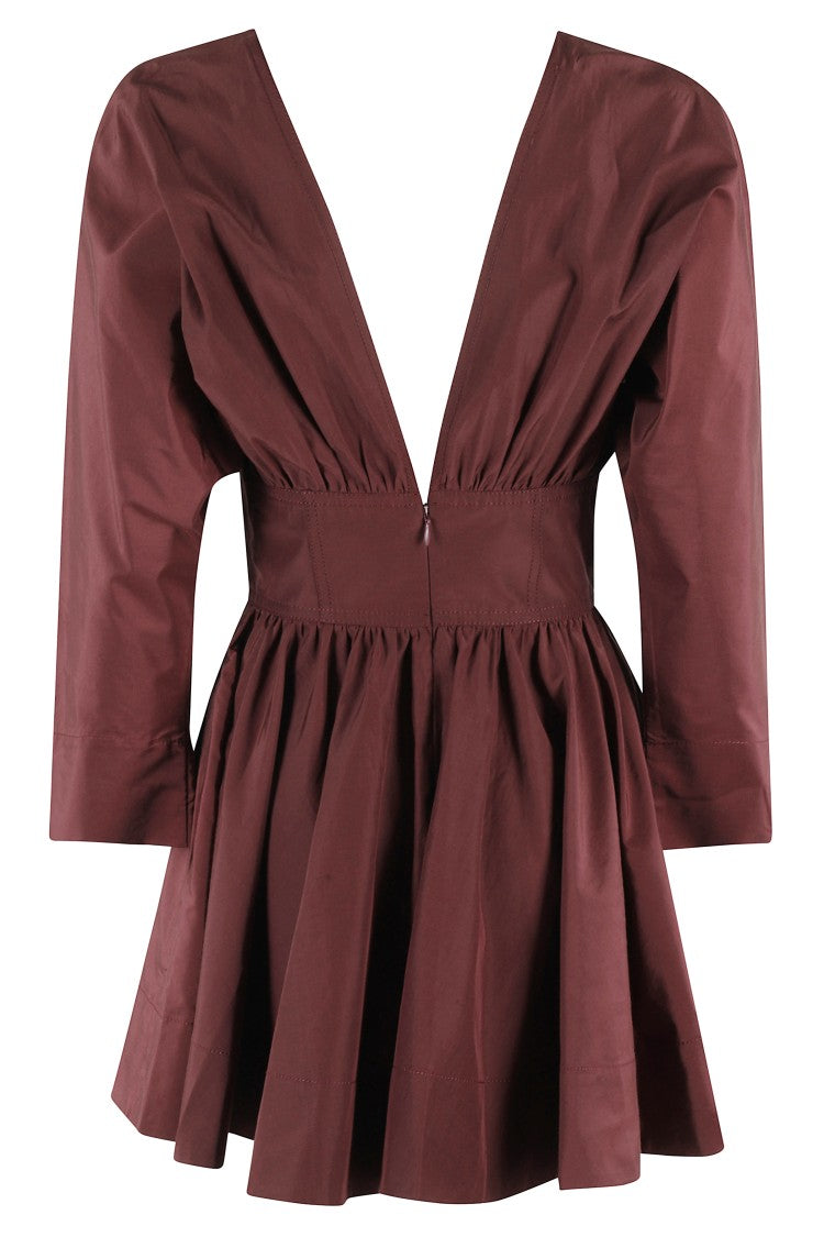 The Andamane Cacao Cotton Taffeta Winona Playsuit