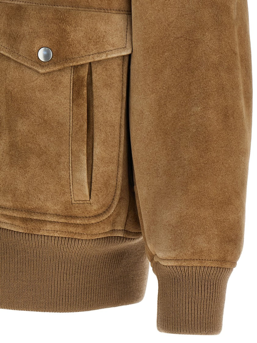 Prada Sheepskin Bomber Jacket