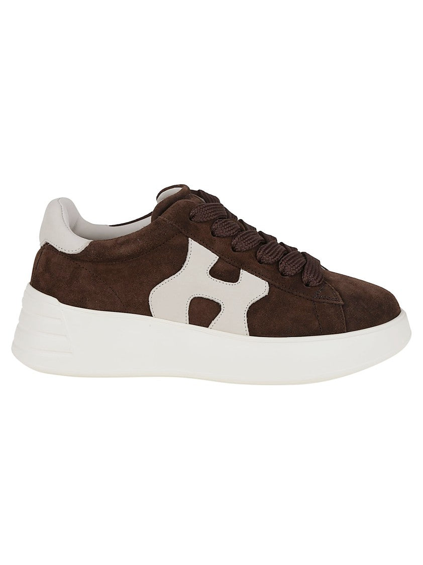 Hogan Suede Upper Sneakers With Rubber Sole