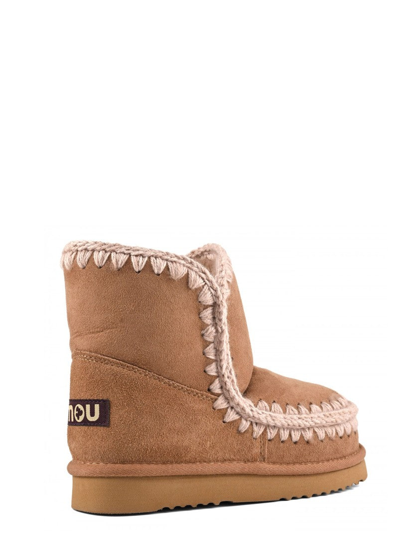 Mou Whipstitch Sheepskin-Lined Ankle Boots