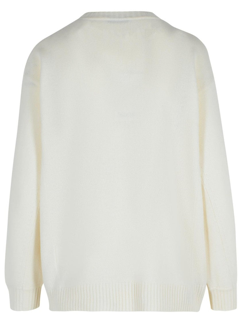 Max Mara Off-White Wool And Cashmere 'Fido' Sweater