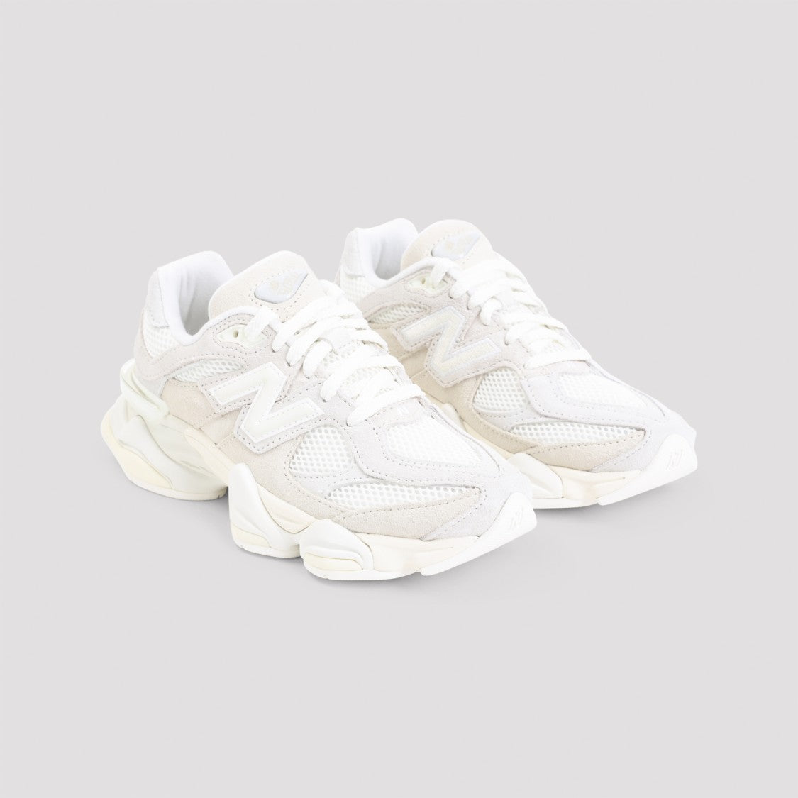 New Balance Layered Design Chunky Sneakers With Wave-Style Sole